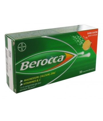 Berocca Sans Sucre Effervescent x 30