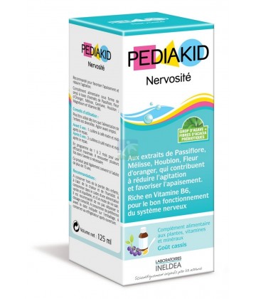 Pediakid Nervosité Sirop Goût Cassis 125 ml
