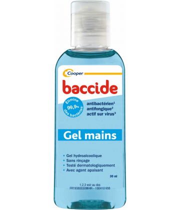 Baccide Gel Hydroalcoolique Parfum Fraîcheur 30 ml