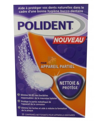 Polident Comprimés Nettoyants x 30