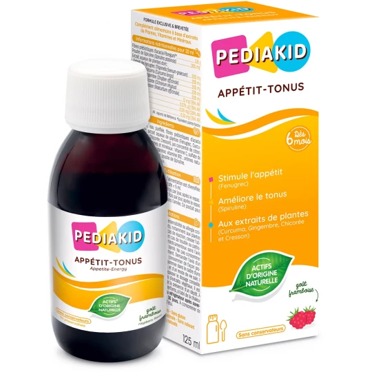 Pediakid Appétit - Tonus Goût Framboise 125 ml