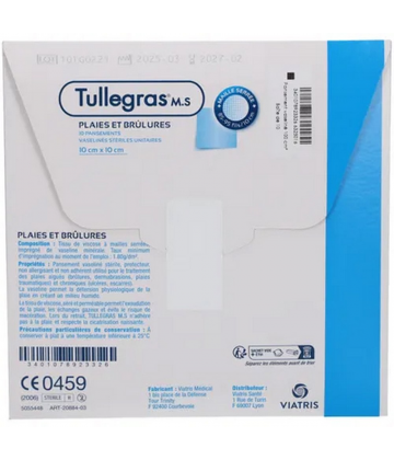 Tulle Gras Pansements Vaselinés x 10