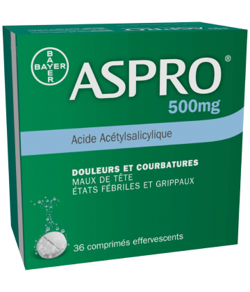Aspro 500 Effervescent x 36