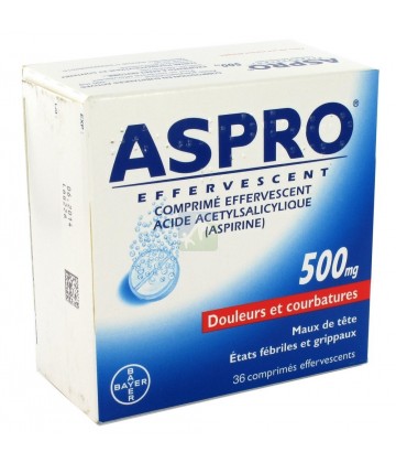 Aspro 500 Effervescent x 36