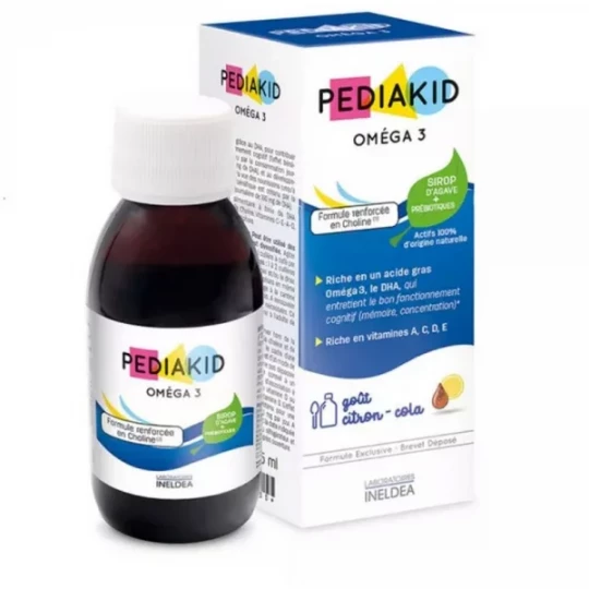 Pediakid Oméga 3 Sirop Goût Citron Cola 125 ml