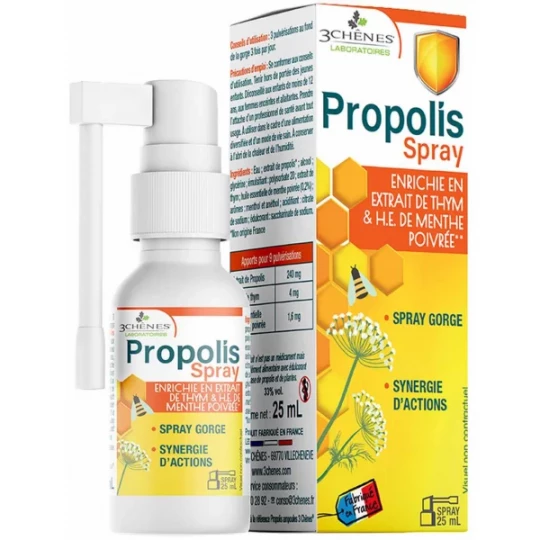 Les 3 Chênes Propolis Spray Gorge 25 ml