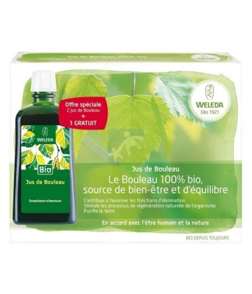Weleda Jus de Bouleau Bio 2 ACHETES + 1 GRATUIT