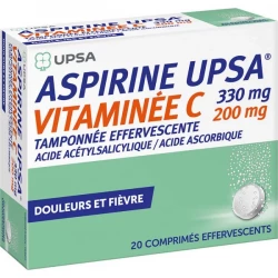Aspirine UPSA Vitaminée C 2 x 10