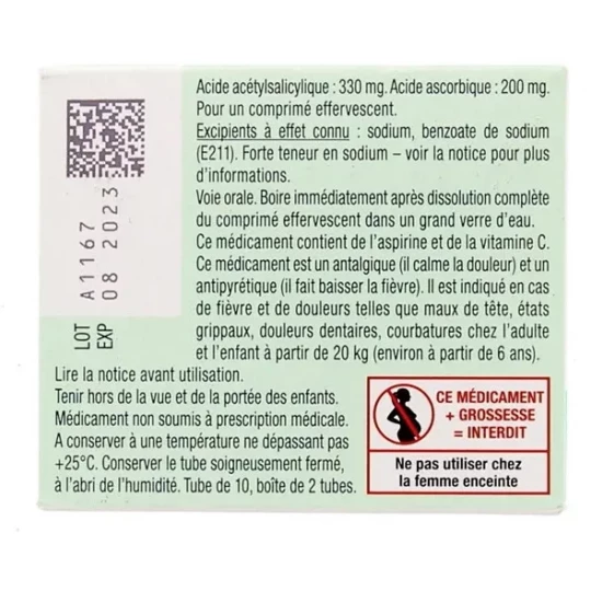 Aspirine UPSA Vitaminée C 2 x 10 - image 3