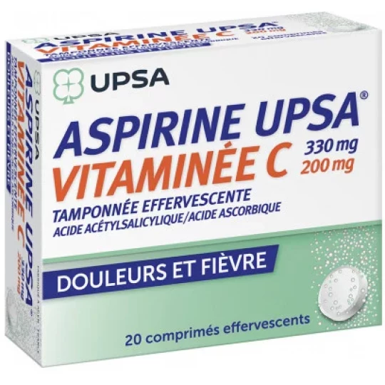 Aspirine UPSA Vitaminée C 2 x 10