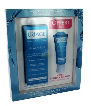Uriage AquaPRECIS Coffret Crème hydratation + Gel yeux (NSFP)