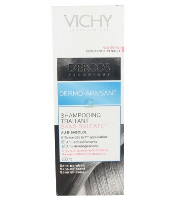 Vichy Dercos Shampooing Dermo-Apaisant Traitant 200 ml