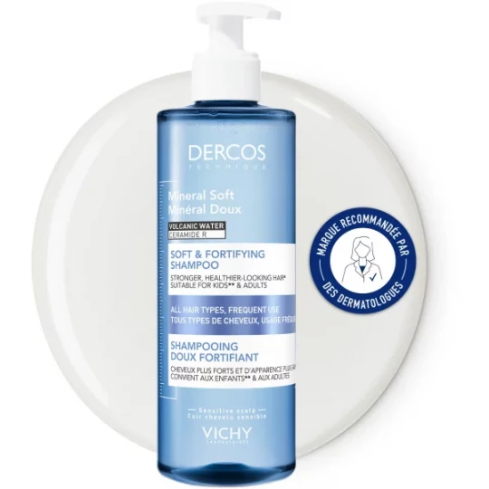 Vichy Dercos Shampooing Minéral Doux Fortifiant 400 ml