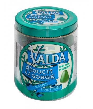 Valda Gommes Sans Sucre Menthe et Eucalyptus 160 g