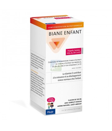 PiLeJe Biane Enfant Propolis, Sureau, FOS, Zn, Vit C et D 150 ml