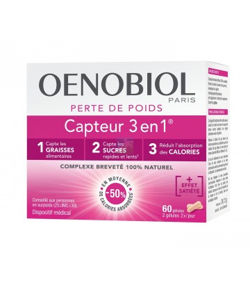 Oenobiol Perte de Poids Capteur 3 en 1 x 60