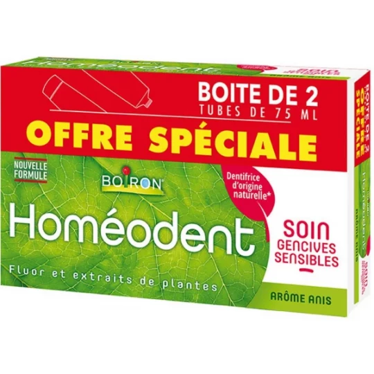 Homéodent Soin Gencives Sensibles Anis 75 ml x 2