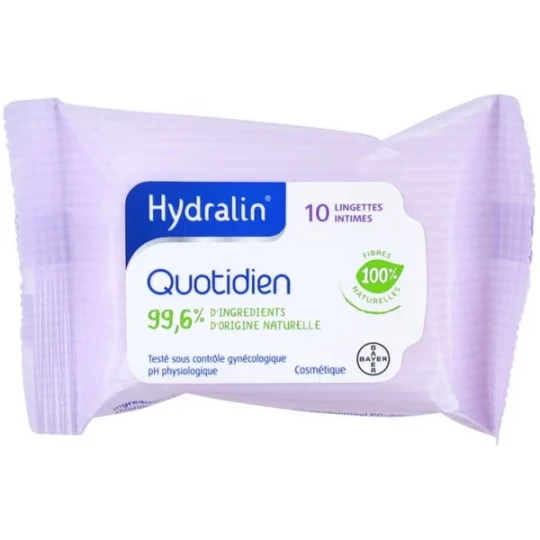 Hydralin Protection Quotidienne Lingettes Intimes x 10