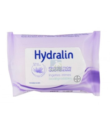 Hydralin Protection Quotidienne Lingettes Intimes x 10