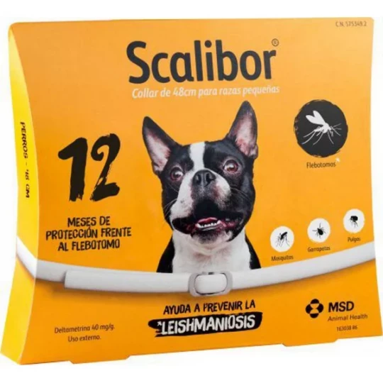 Scalibor Collier Petit et Moyen Chien 48 cm