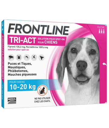 Frontline Tri-Act Chiens 10-20 kg x 3