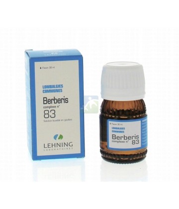 Lehning n°83 Berberis Lombalgies communes 30 ml