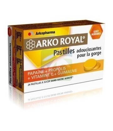 Arko Royal Pastilles Propolis + Papaine Goût Agrumes x 24
