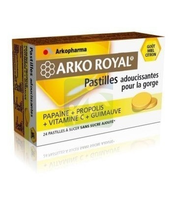 Arko Royal Pastilles Propolis + Papaine Goût Miel Citron x 24