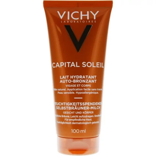 Vichy Capital Soleil Autobronzant Lait Hydratant Visage et Corps 100 ml