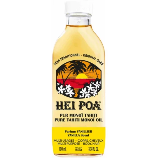 Hei Poa Pur Monoï Tahiti parfum Vanillier  100 ml