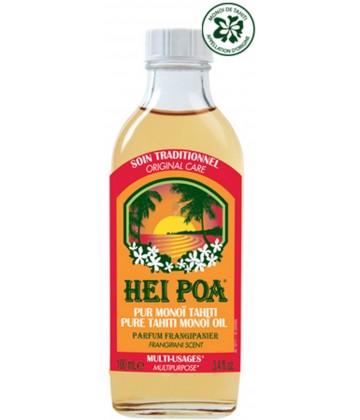 Hei Poa Pur Monoï Tahiti parfum Frangipanier 100 ml