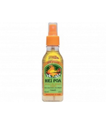 Hei Poa Huile de Monoï Tahiti parfum tiaré SPF6 100 ml