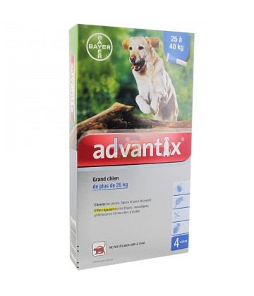 Advantix Grand Chien 25-40 kilos x 4
