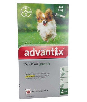 Advantix Très Petit Chien 1,5-4 kilos x 4