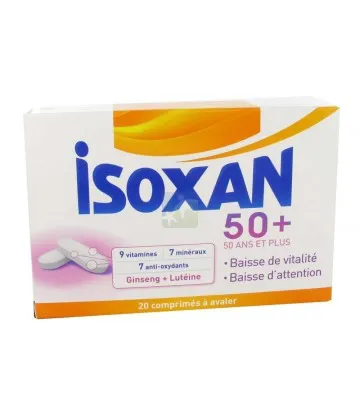 Isoxan 50 Ans et Plus Baisse de Vitalité et d'Attention x 20