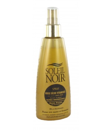Soleil Noir Spray Huile Sèche Vitaminée Sans Filtre 150 ml
