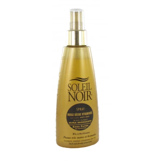 Soleil Noir Spray Huile Sèche Vitaminée Sans Filtre 150 ml