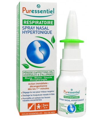Puressentiel Spray Nasal Hypertonique Respiratoire 15 ml
