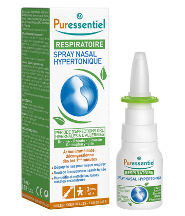 Puressentiel Spray Nasal Hypertonique Respiratoire 15 ml