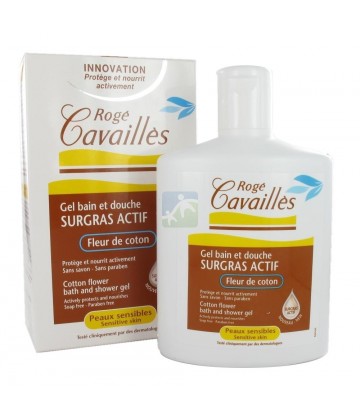 Rogé Cavaillès Gel Bain et Douche Surgras Actif Fleur de Coton 300 ml
