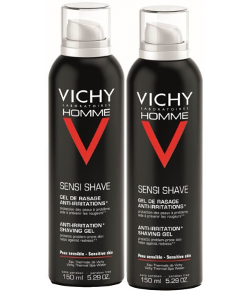 Vichy Homme Gel Rasage Anti-irritations 2 x 150 ml