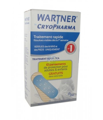 Cryopharma Acide Stylo Anti-Verrues Wartner 1,5 ml + Pansements Offerts
