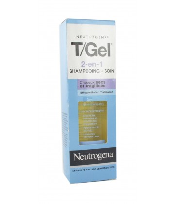 Neutrogena T/Gel Shampooing + Soin 2 en 1 Cheveux Secs et Fragilisés 125 ml