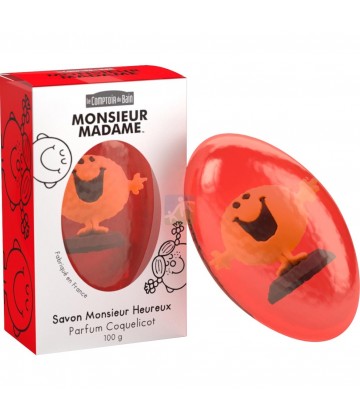 Le comptoir du bain Savon Monsieur Heureux Coquelicot 100 g
