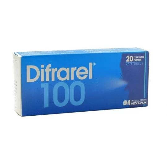 Difrarel 100 mg x 20