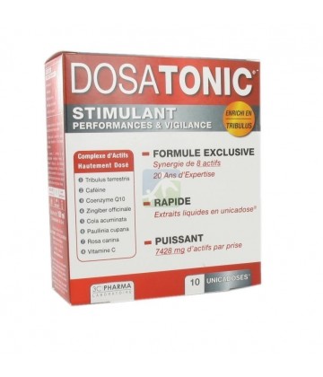 3C Pharma DosaTonic Stimulant Performance et Vigilance x 10