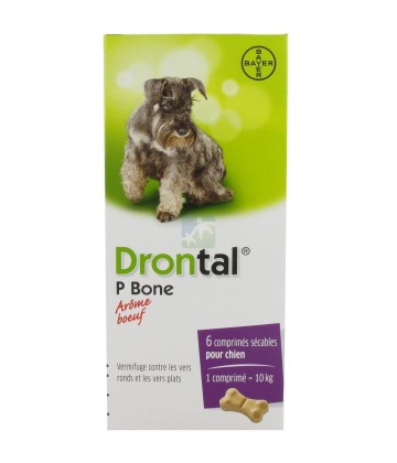 Drontal Chien Arôme Bœuf Comprimés x 6