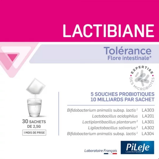 PiLeJe Lactibiane Tolérance Sachets 2,5 g x 30
