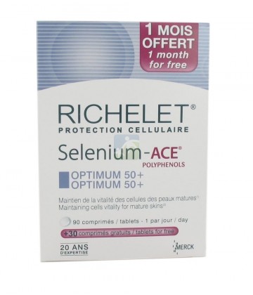 Richelet Sélénium ACE Optimum 50+ Comprimés x 120 Dont 30 Offerts