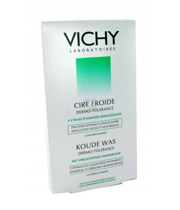 Vichy Cire froide dépilatoire Dermo-tolérance 6 bandes (NSFP)